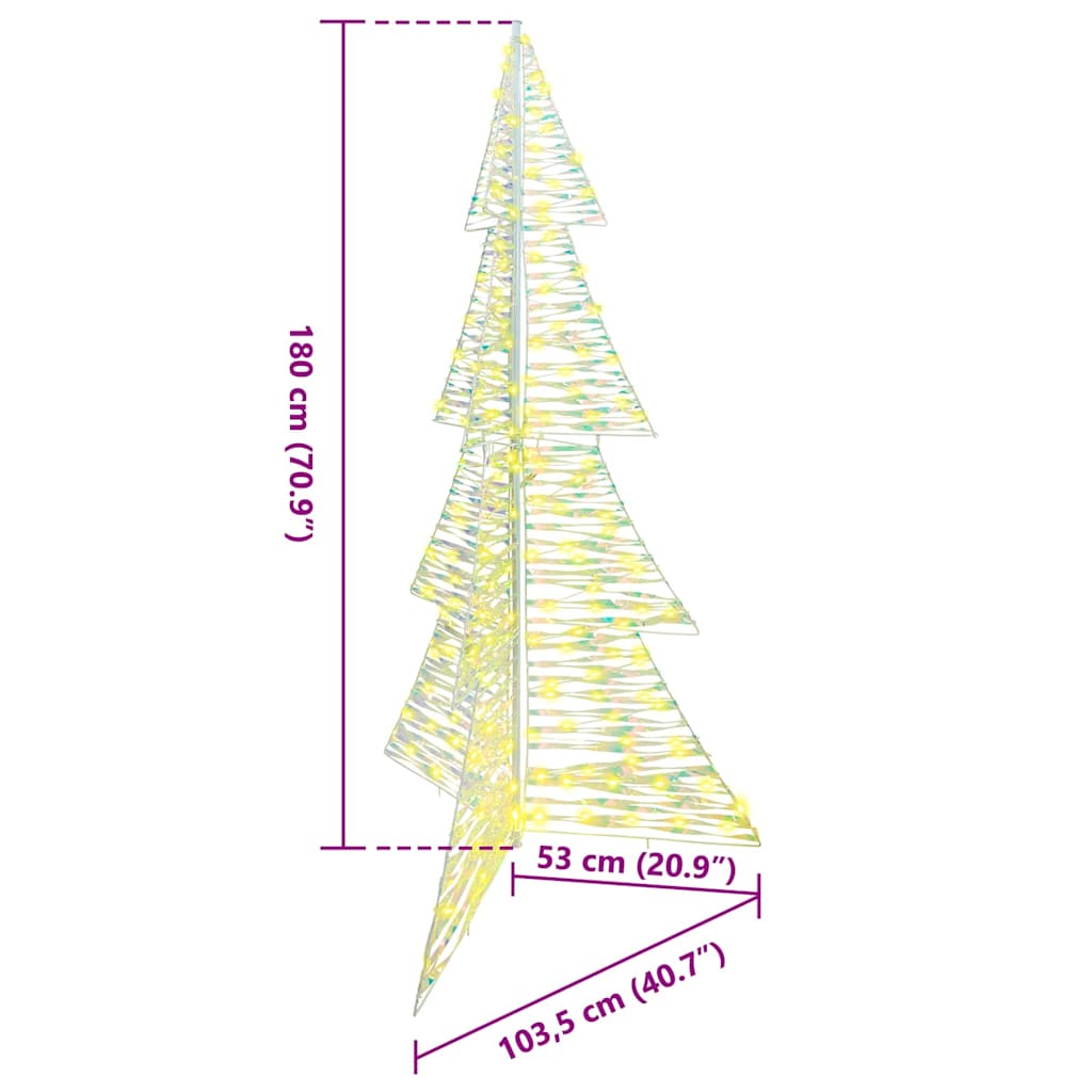 Kalėdų eglutė su 240 LED Šilta balta 180 cm PET