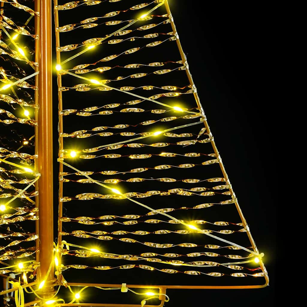 Ziemassvētku eglīte ar 100 LED silti baltām 120 cm PET