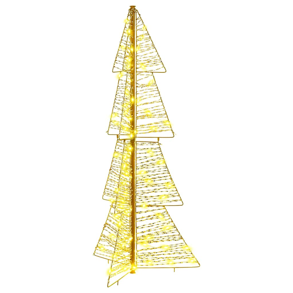 Ziemassvētku eglīte ar 100 LED silti baltām 120 cm PET