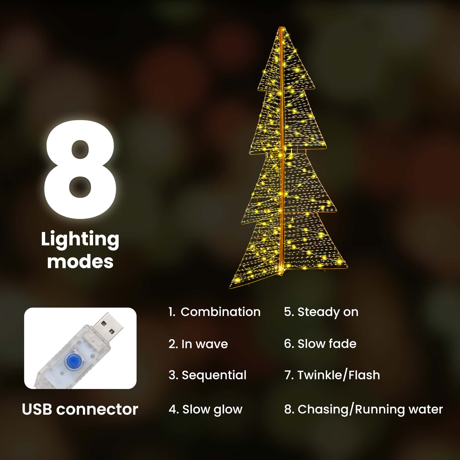 Ziemassvētku egle ar 160 LED silti balta 150 cm PET