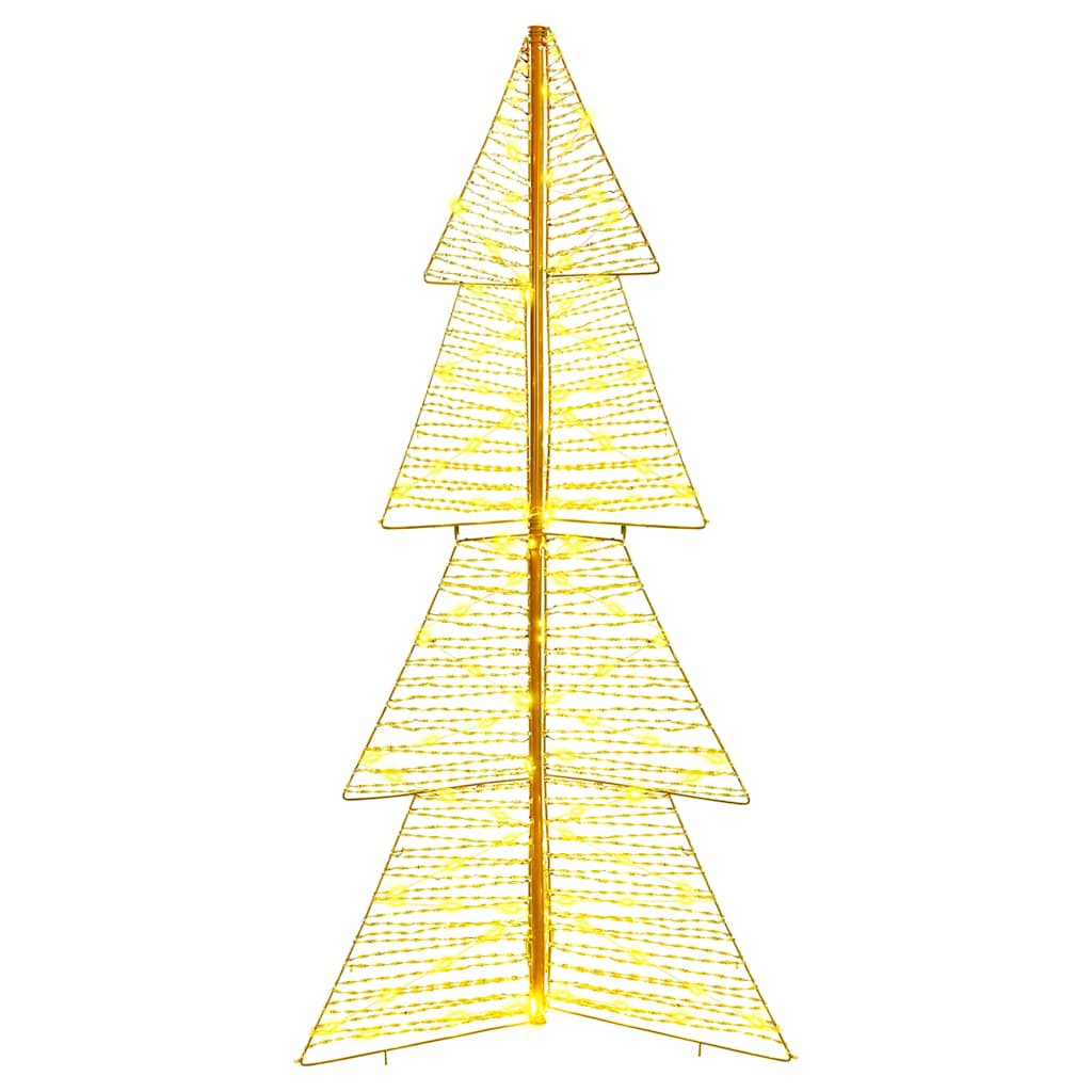 Ziemassvētku egle ar 160 LED silti balta 150 cm PET