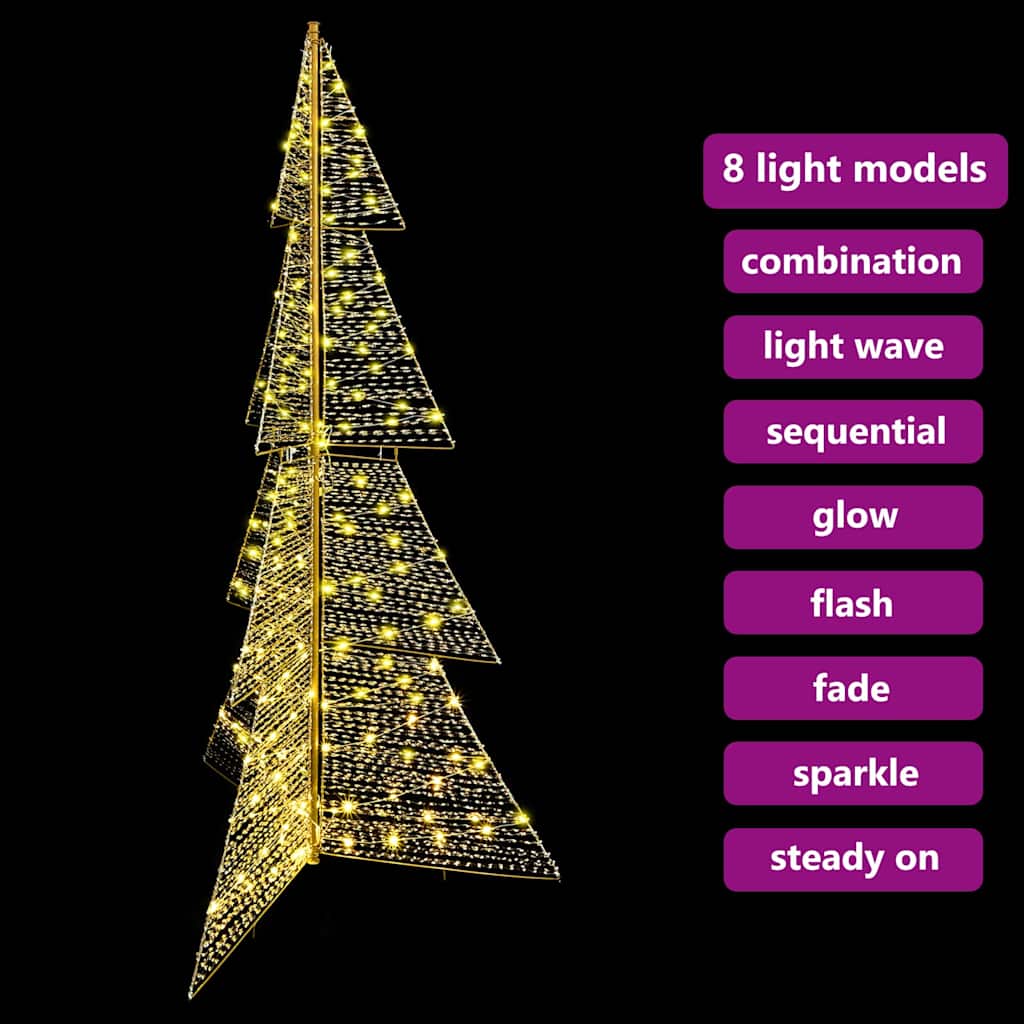 Kalėdų eglutė su 240 LED Šilta balta 180 cm PET