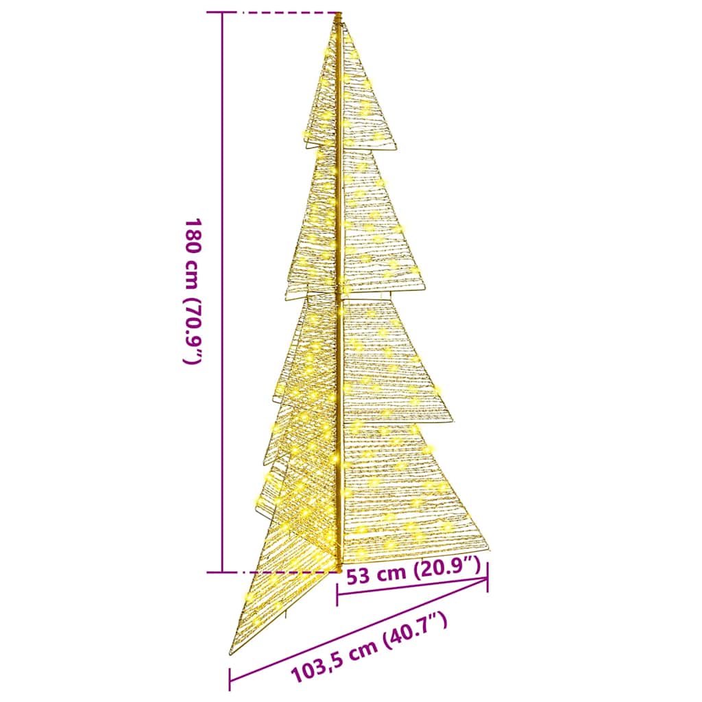 Kalėdų eglutė su 240 LED Šilta balta 180 cm PET