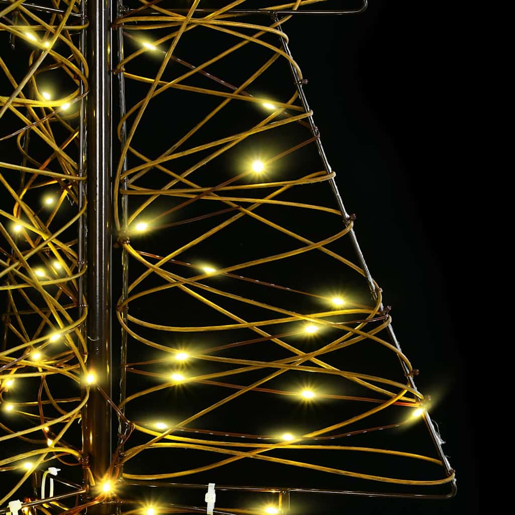 Kalėdų eglutė su 160 LED Šilta balta 150 cm Ratanas