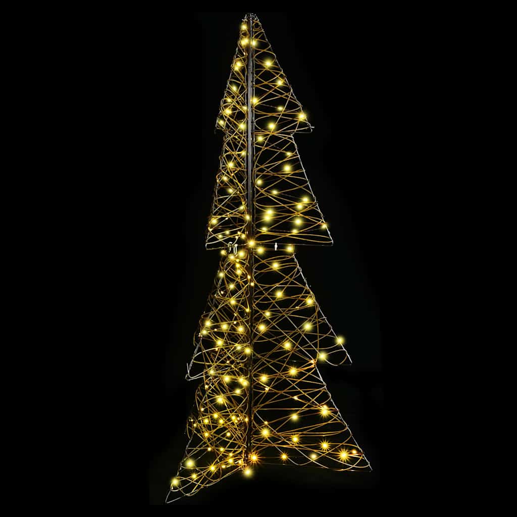 Kalėdų eglutė su 160 LED Šilta balta 150 cm Ratanas