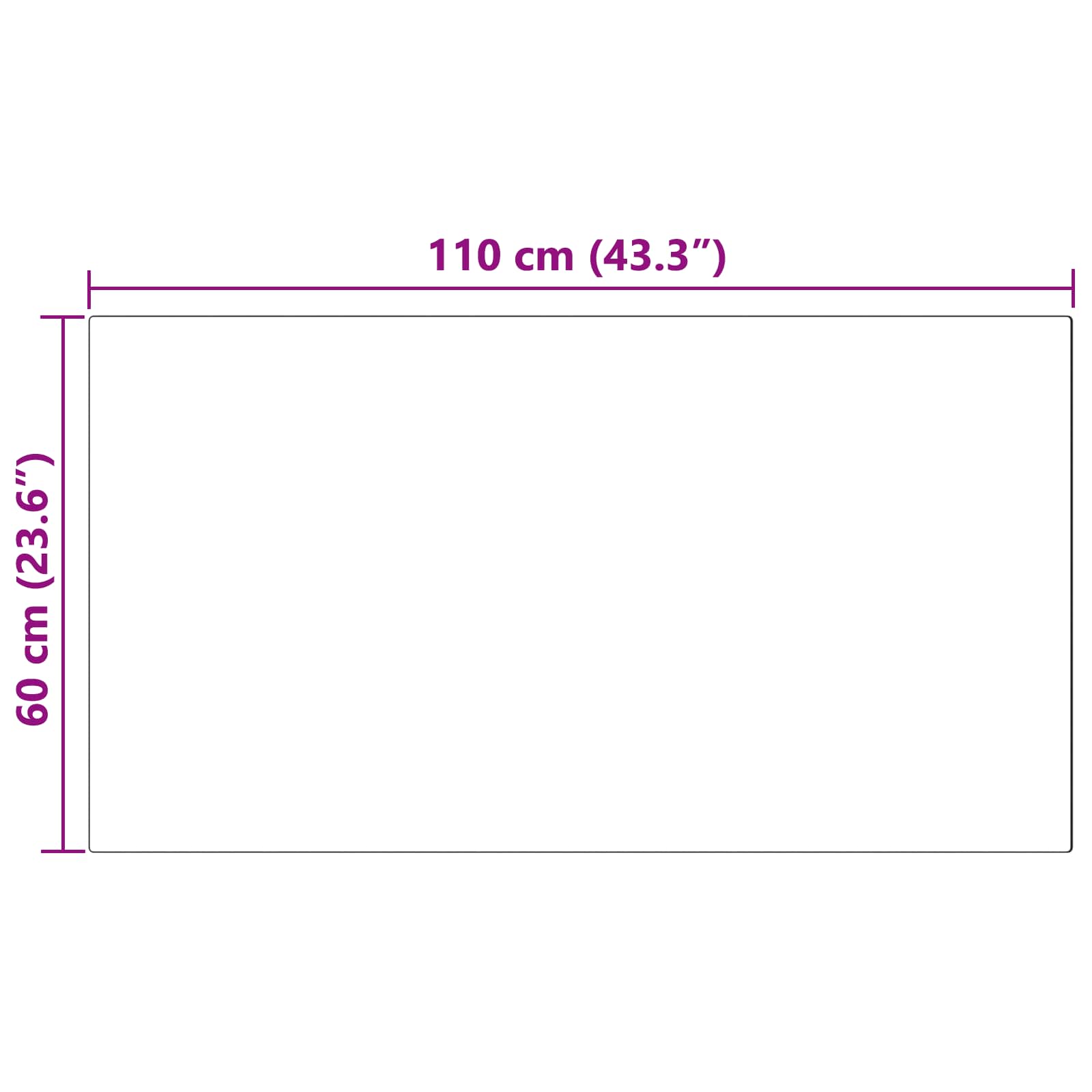 Dirbtinio avių kailio kilimas TAFALLA Balta 60 x 110 cm