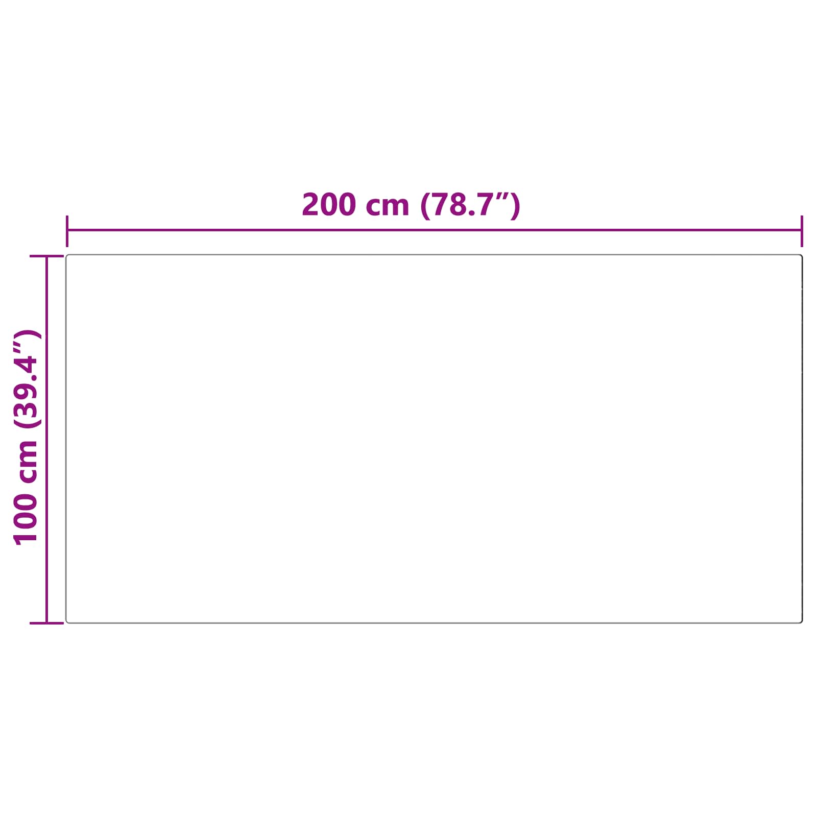 Dirbtinio avikailio kilimas Tafalla Balta 100 x 200 cm