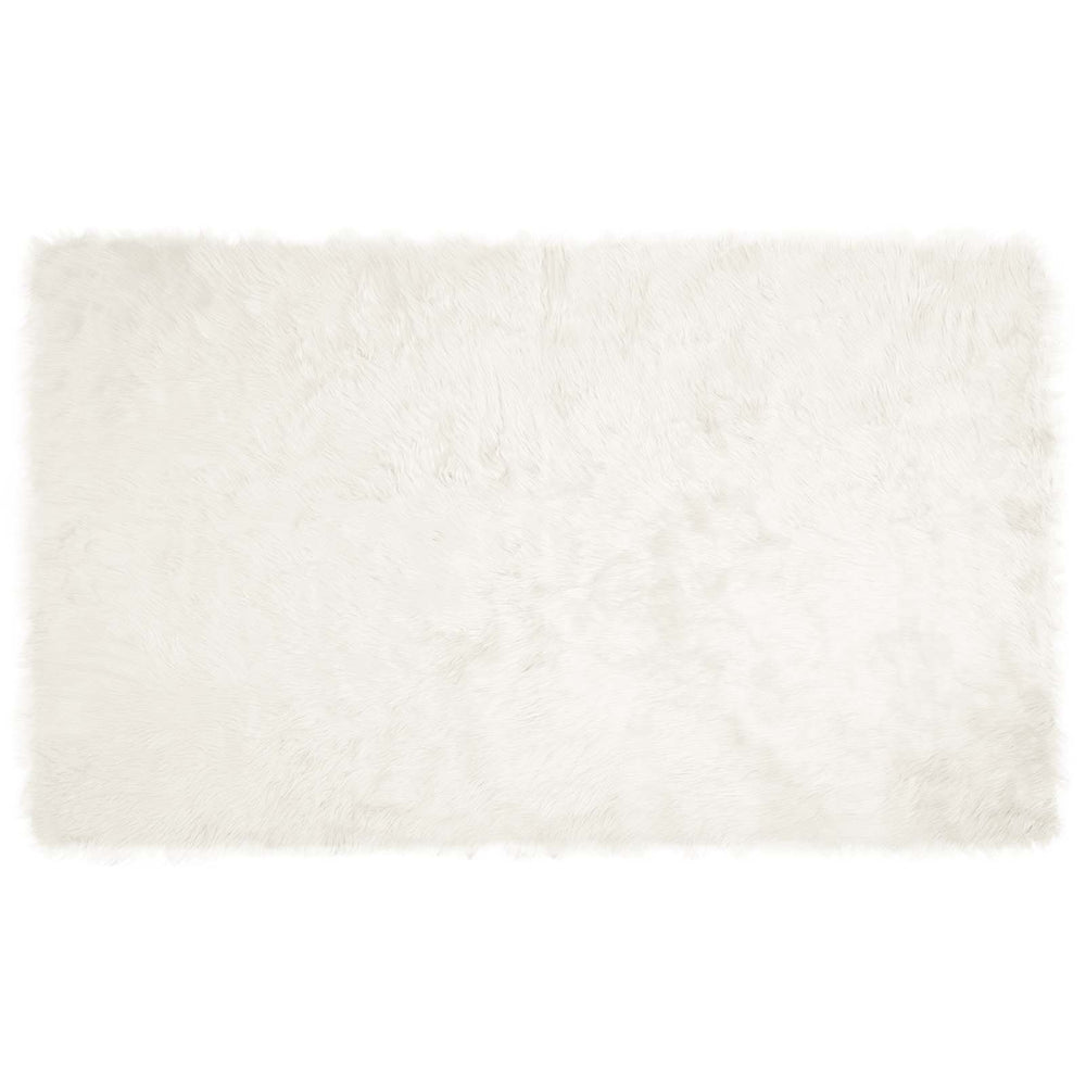 Artificial Sheepskin Rug Tafalla White 100 x 200 cm