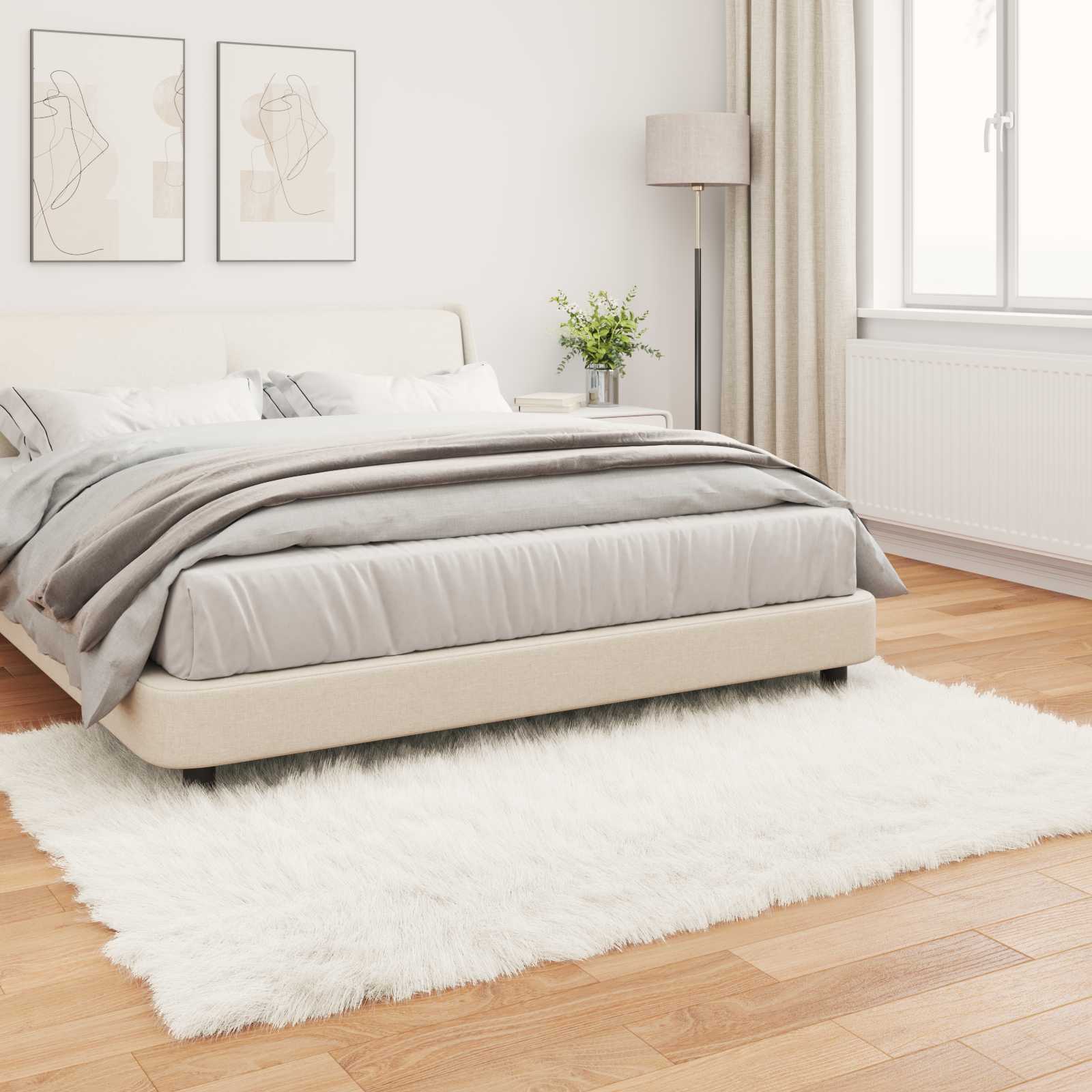 Faux Sheepskin Rug Tafalla White 120 x 170 cm