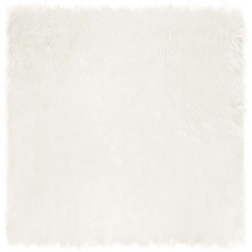Faux Sheepskin Rug Tafalla White 200 x 200 cm