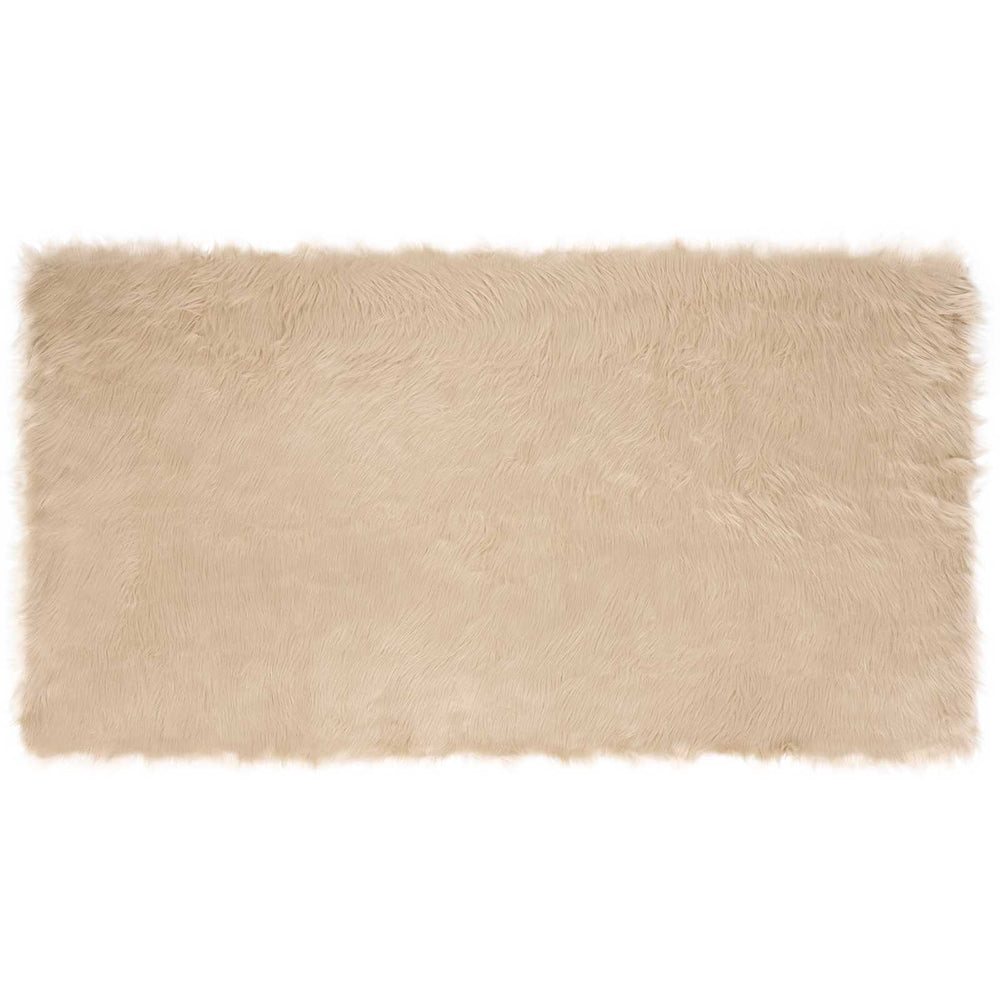 Faux Sheepskin Rug Tafalla Sand 80 x 150 cm