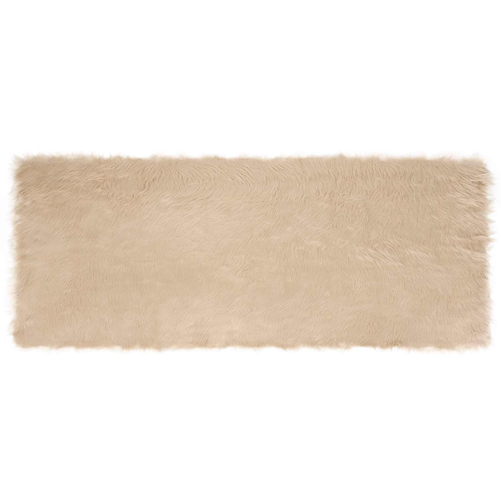 Faux Sheepskin Rug Tafalla Sand 80 x 200 cm