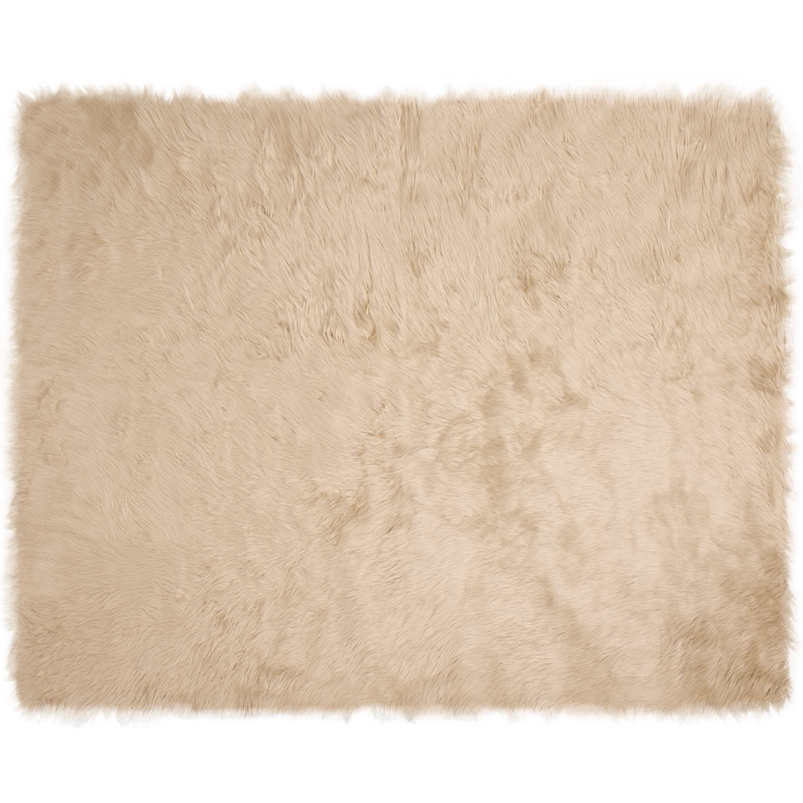 Faux Sheepskin Rug Tafalla Sand 200 x 280 cm