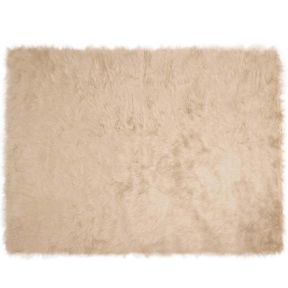 Faux Sheepskin Rug Tafalla Sand 240 x 340 cm