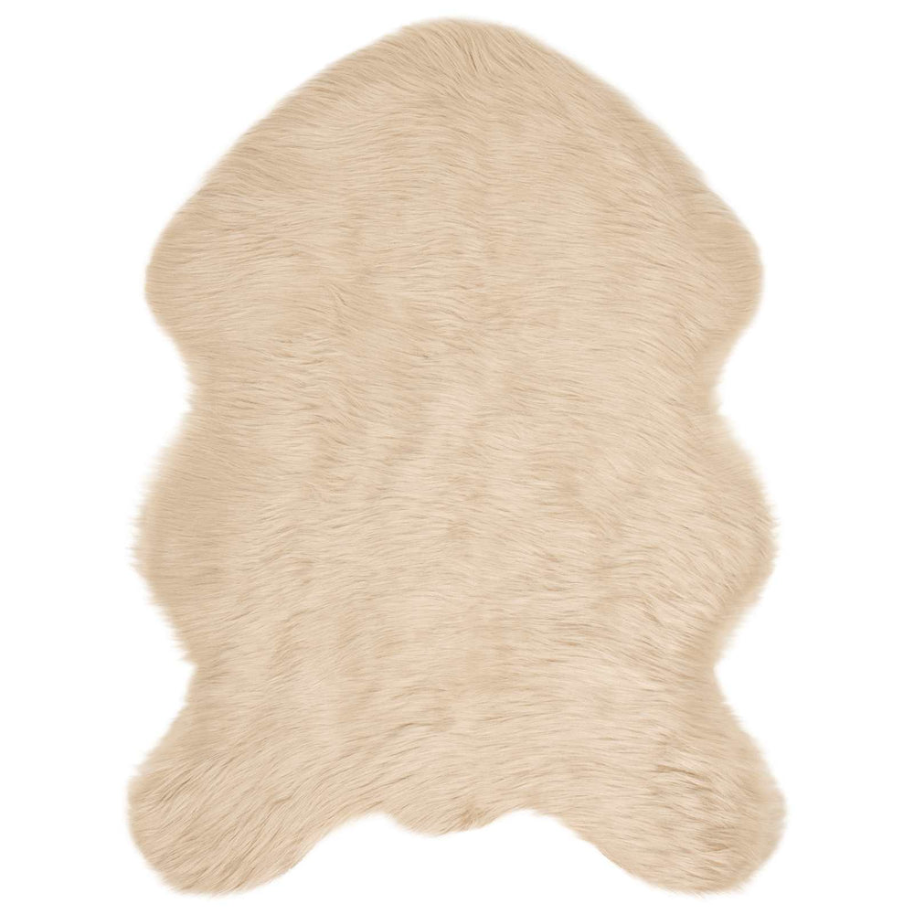 Artificial Sheepskin Rug Tafalla Sand 80 x 120 cm