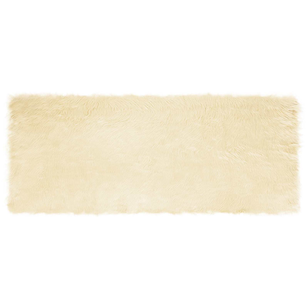 Faux Sheepskin Rug Tafalla Cream 80 x 200 cm