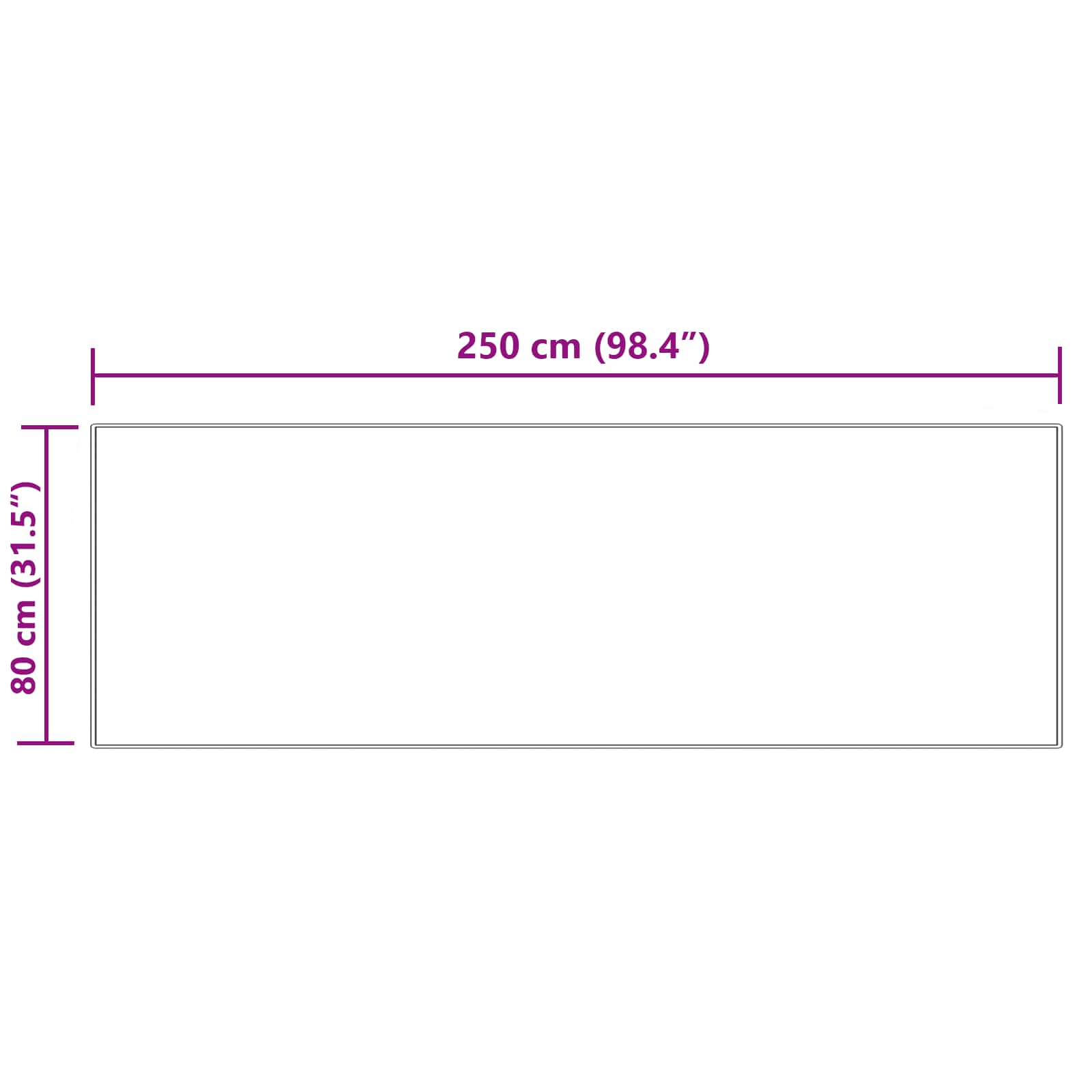 Mākslīgās aitādas paklājs Tafalla Krēmkrāsas 80 x 250 cm