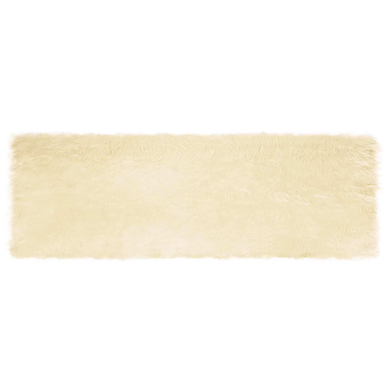 Mākslīgās aitādas paklājs Tafalla Krēmkrāsas 80 x 250 cm