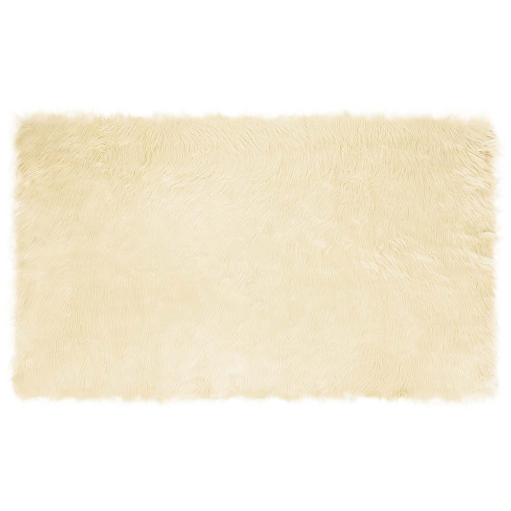 Artificial Sheepskin Rug Tafalla Cream 100 x 200 cm