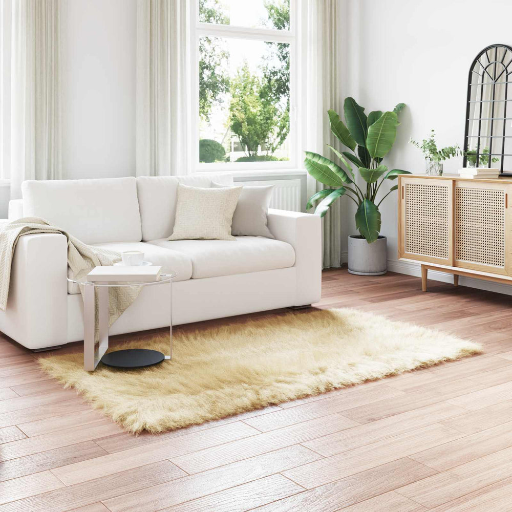 Faux Sheepskin Rug Tafalla Cream 120 x 170 cm