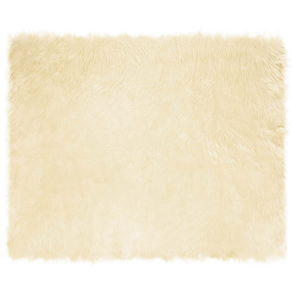 Faux Sheepskin Rug Tafalla Cream 200 x 280 cm