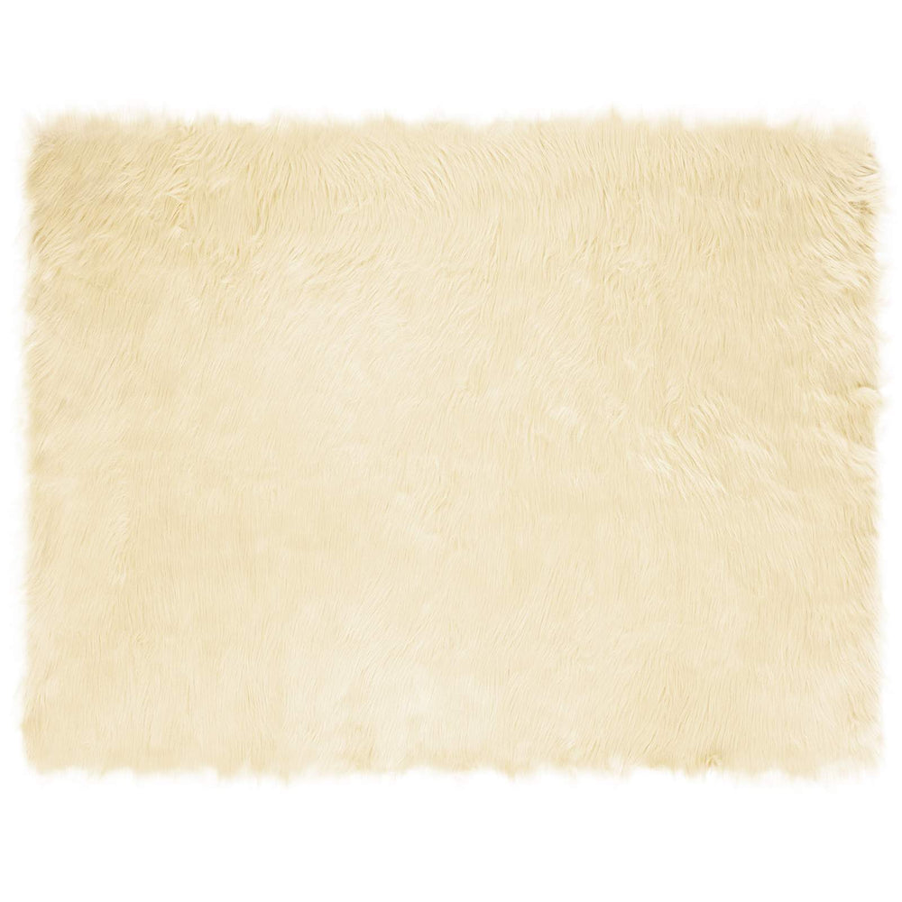 Faux Sheepskin Rug Tafalla Cream 240 x 340 cm