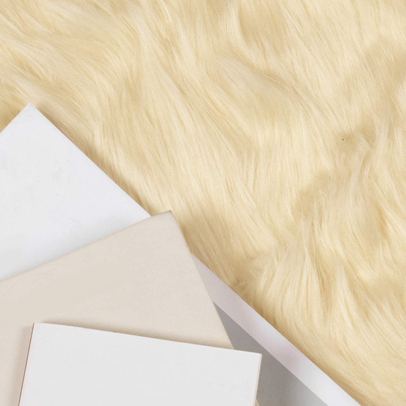 Artificial Sheepskin Rug Tafalla Cream Ø 160 cm