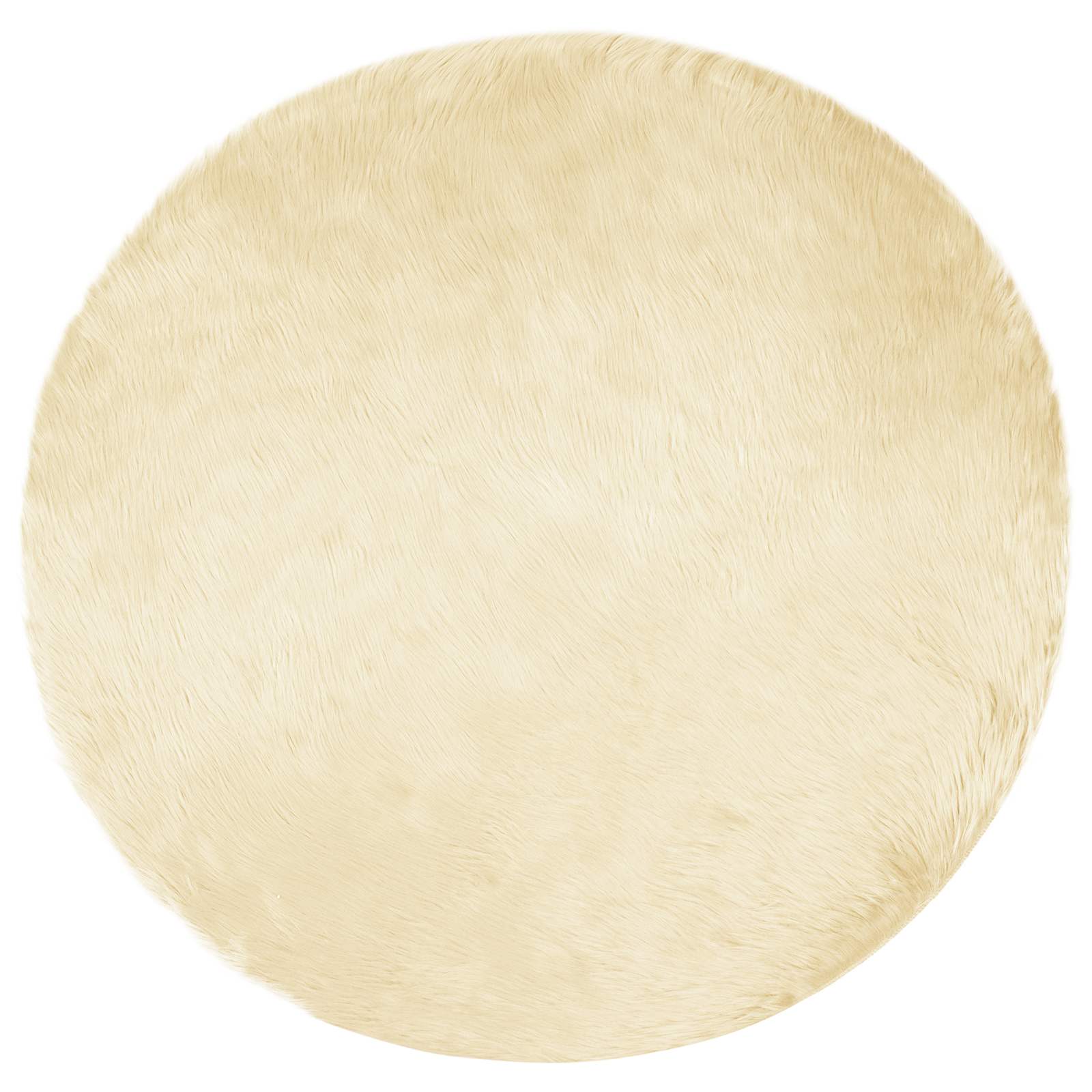 Artificial Sheepskin Rug Tafalla Cream Ø 160 cm