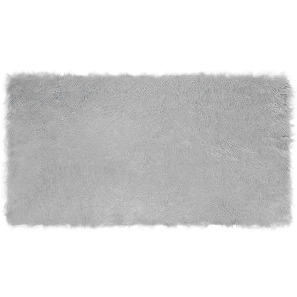 Faux Sheepskin Rug Tafalla Grey 80 x 150 cm