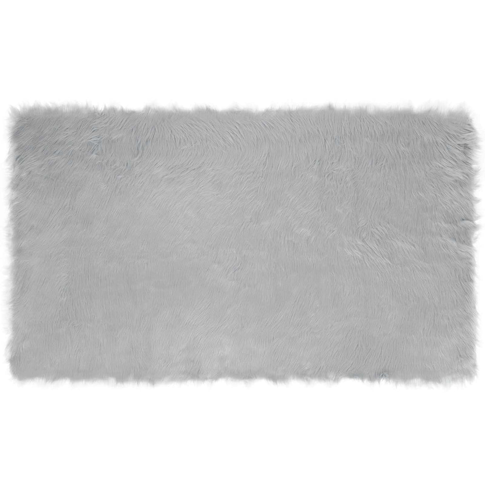 Artificial Sheepskin Rug Tafalla Grey 100 x 200 cm