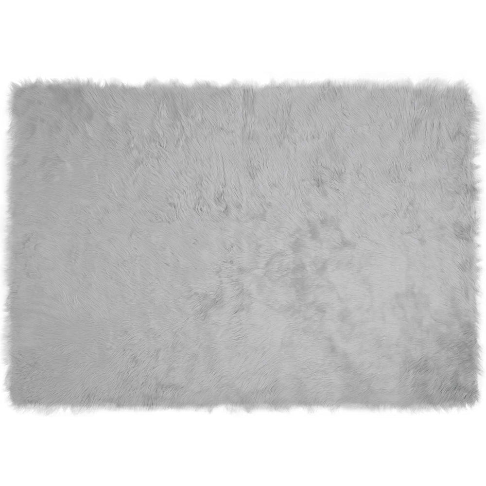 Faux Sheepskin Rug Tafalla Grey 120 x 170 cm