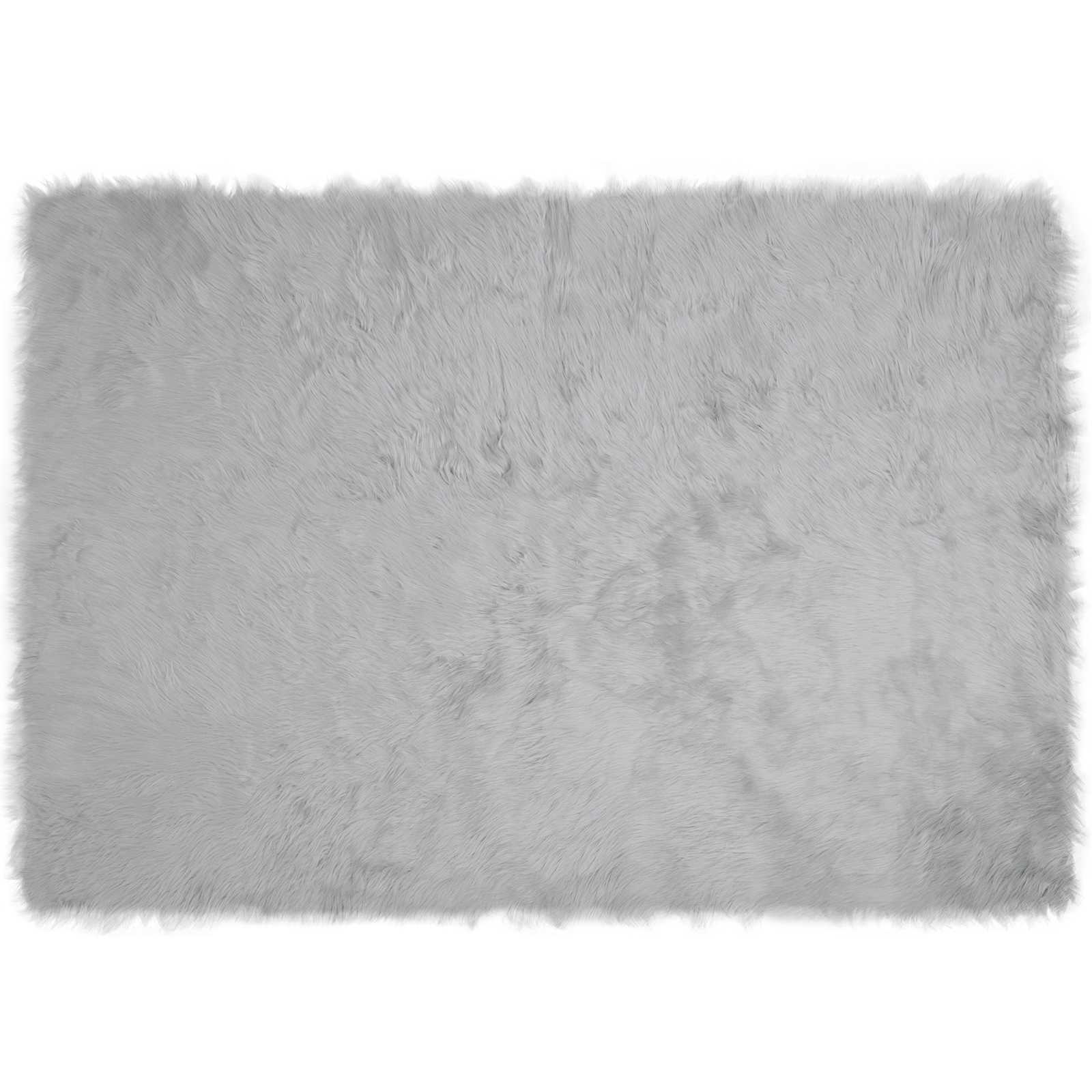 Faux Sheepskin Rug Tafalla Grey 120 x 170 cm
