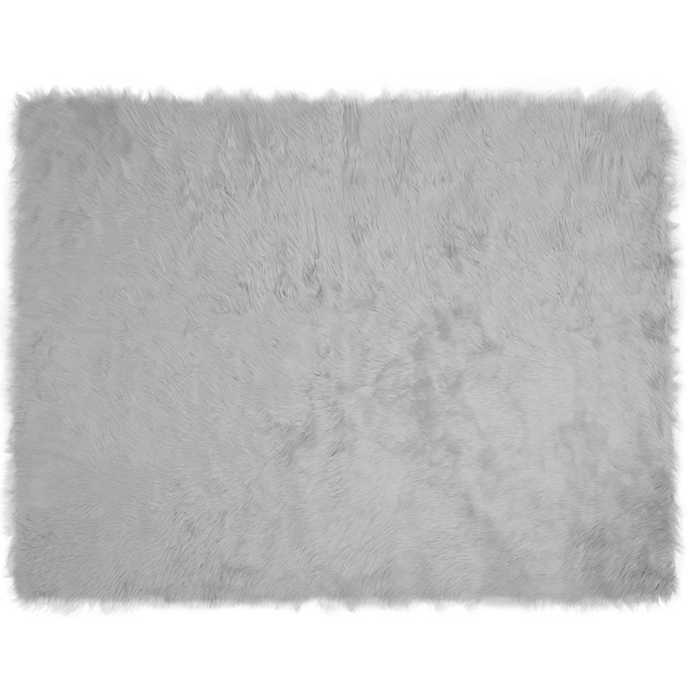 Faux Sheepskin Rug Tafalla Grey 240 x 340 cm