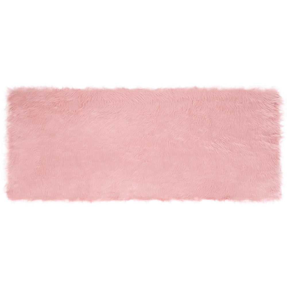 Faux Sheepskin Rug Tafalla Pink 80 x 200 cm
