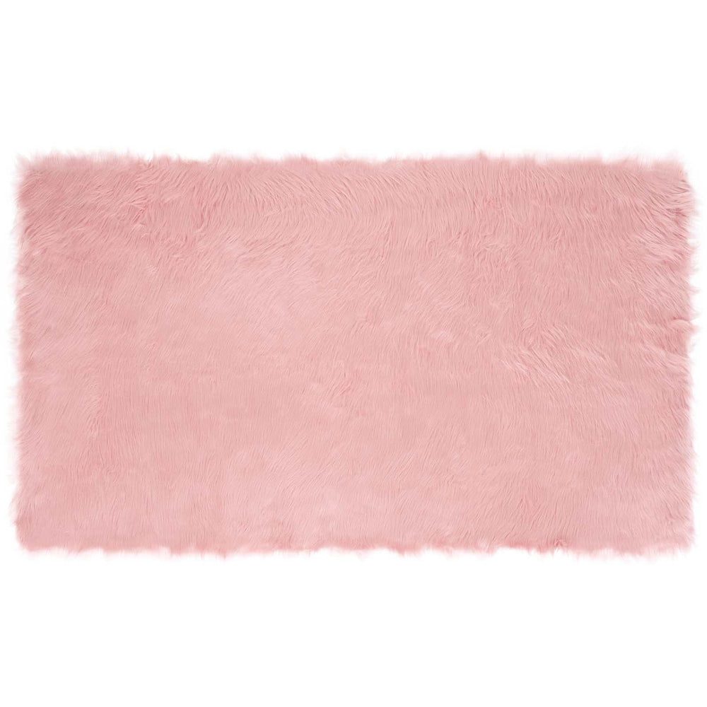 Faux Sheepskin Rug Tafalla Pink 100 x 200 cm