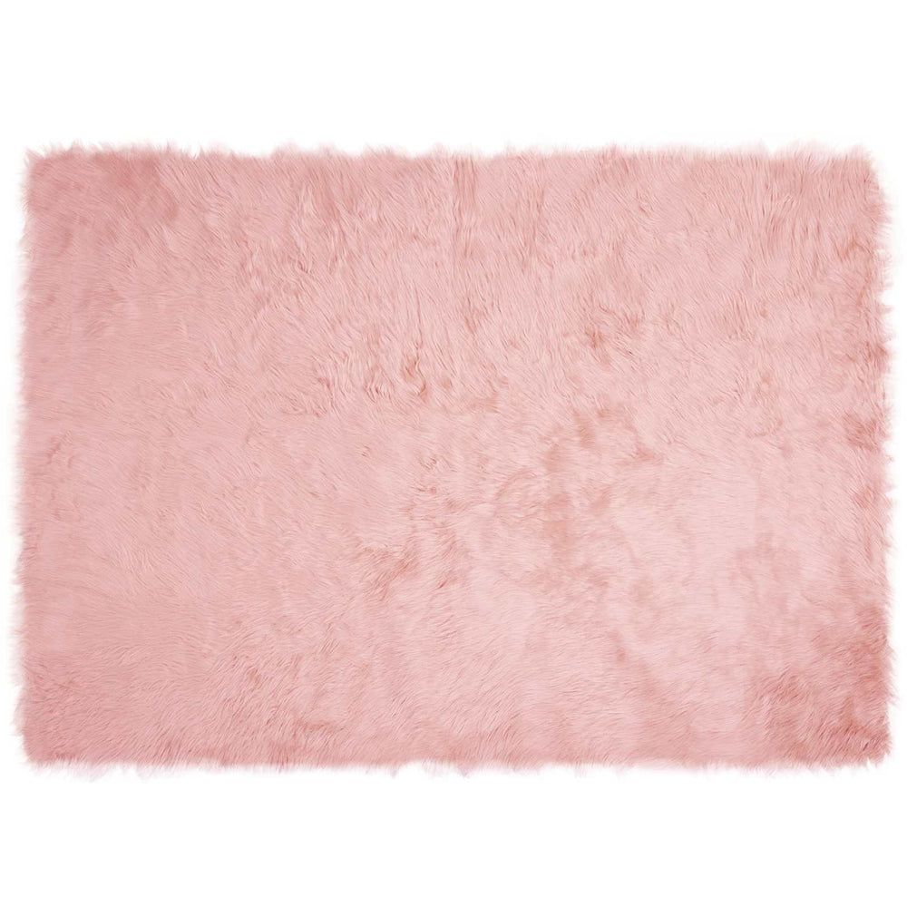 Faux Sheepskin Rug Tafalla Pink 120 x 170 cm