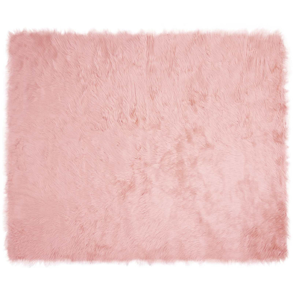 Faux Sheepskin Rug Tafalla Pink 200 x 280 cm
