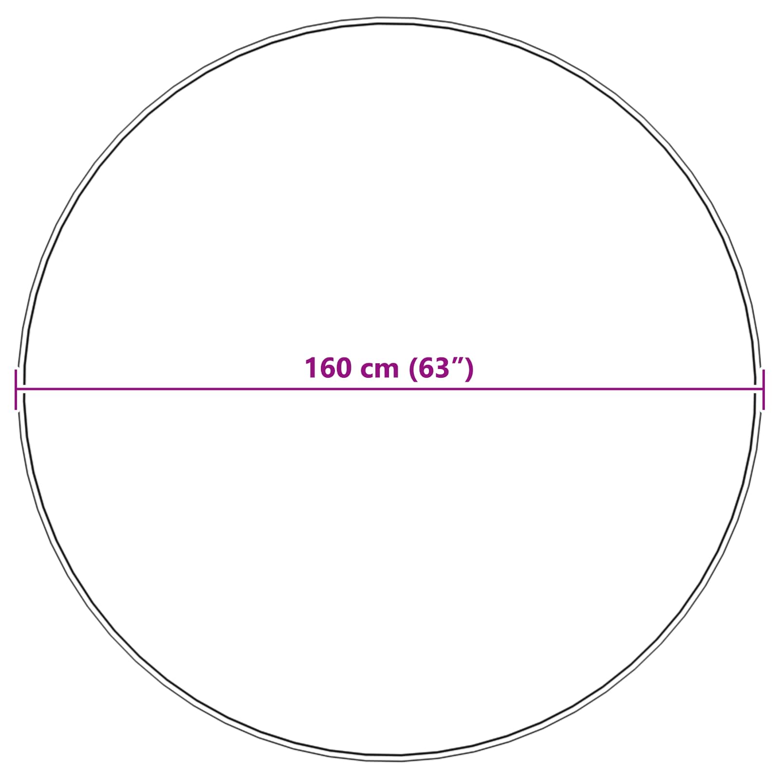 Faux Sheepskin Rug Tafalla Pink Ø 160 cm Polyester