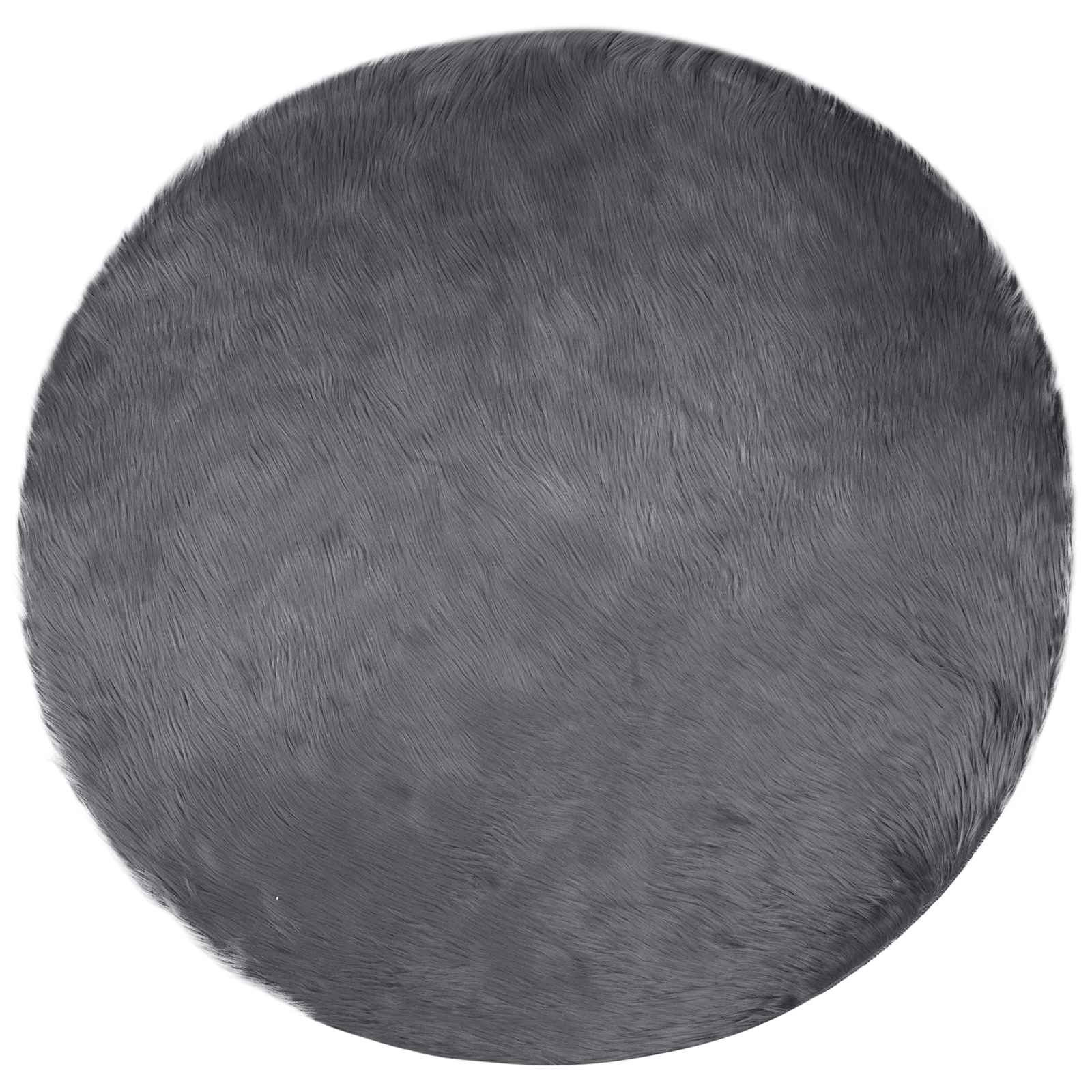 Mākslīgās aitādas paklājs Tafalla Antracīta Ø 200 cm
