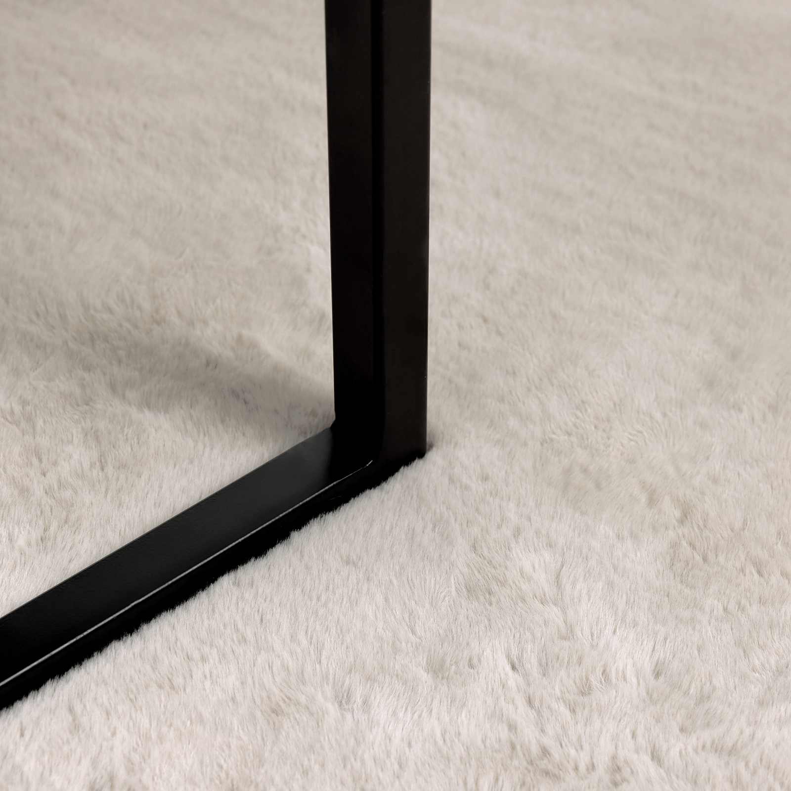 Artificial rabbit fur rug Olite Beige 140 x 200 cm