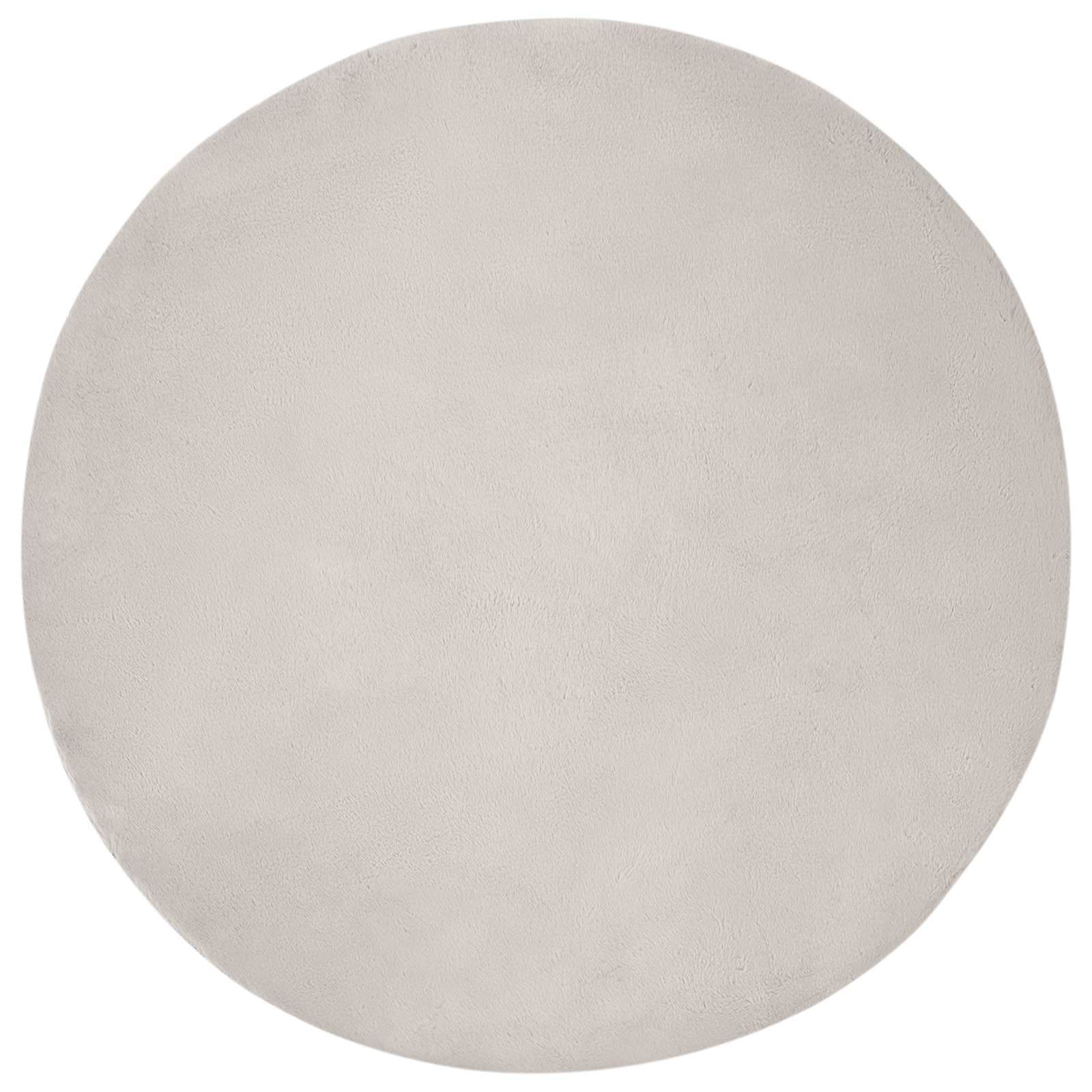 Artificial Rabbit Fur Rug Olite Sand Ø 120 cm