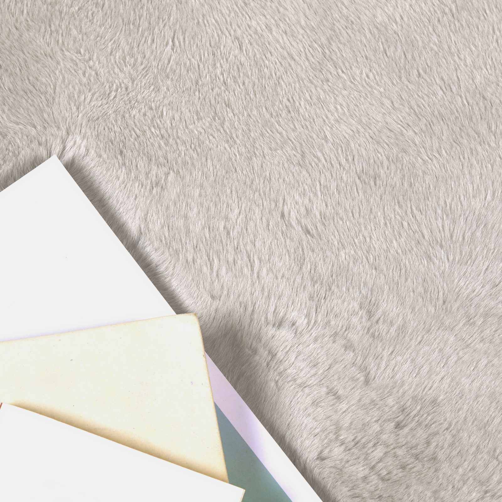 Artificial Rabbit Fur Rug Olite Sand Ø 160 cm