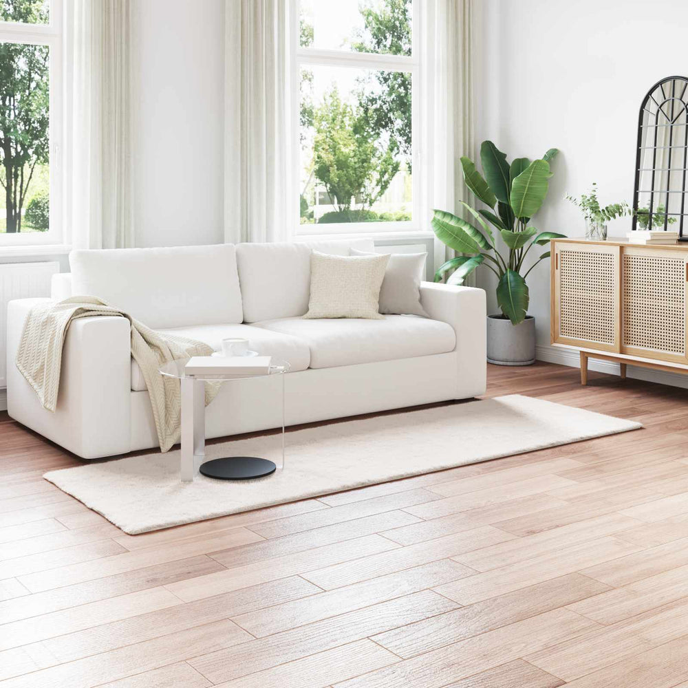 Artificial Rabbit Fur Rug Olite Cream 80 x 250 cm