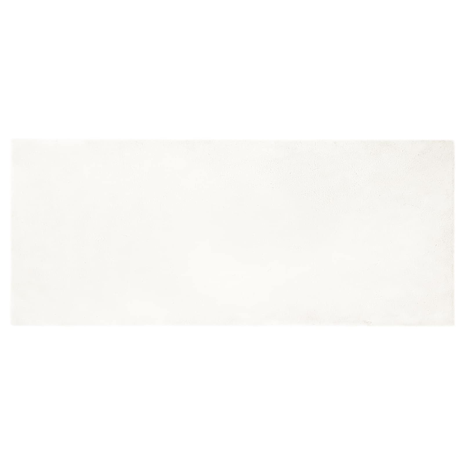 Olīte krēmkrāsas mākslīgās truša kažokādas paklājs, 100 x 200 cm