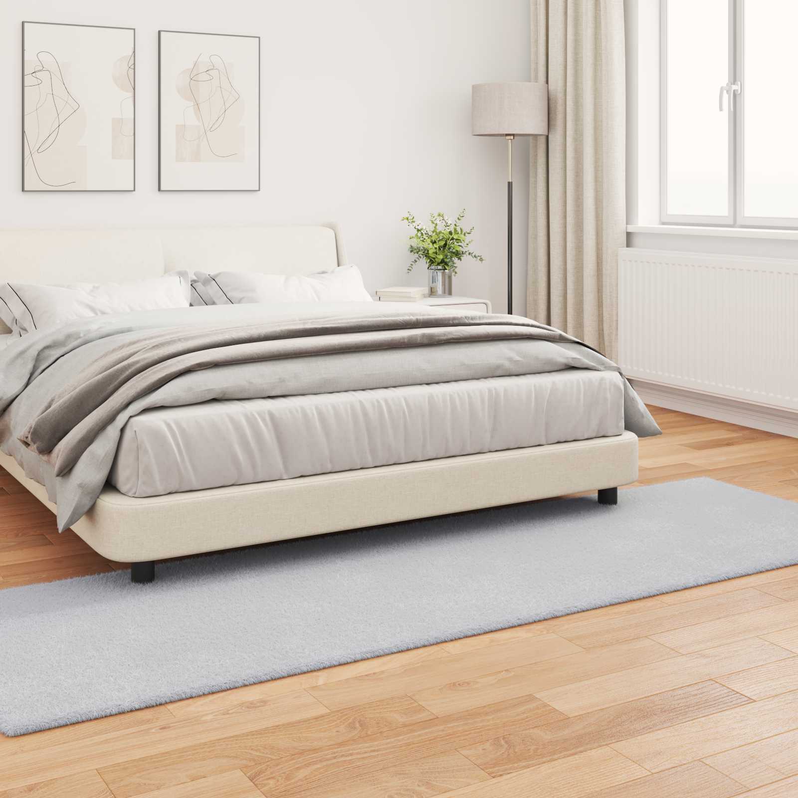 Mākslīgās truša kažokādas paklājs Olite Pelēks 80 x 250 cm