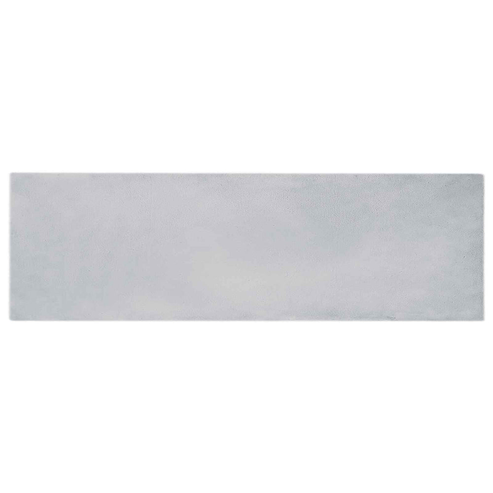 Olite Faux Rabbit Fur Rug Grey 80 x 250 cm