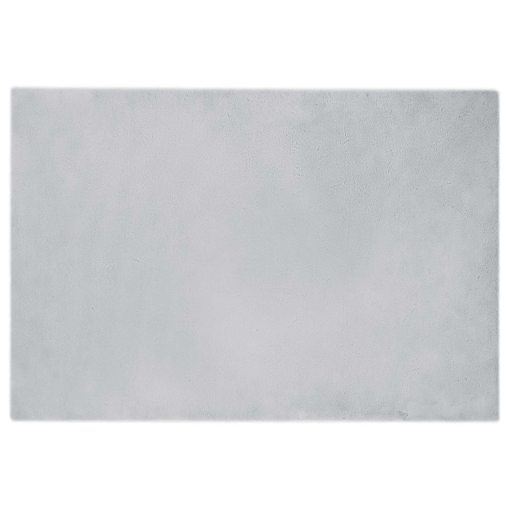Faux Rabbit Fur Rug Olite Grey 120 x 170 cm