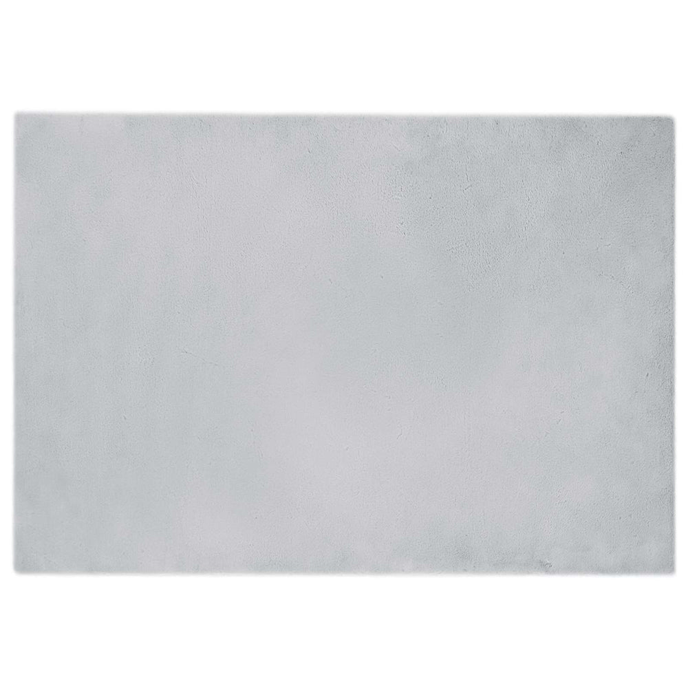 Artificial Rabbit Fur Rug Olite Grey 140 x 200 cm