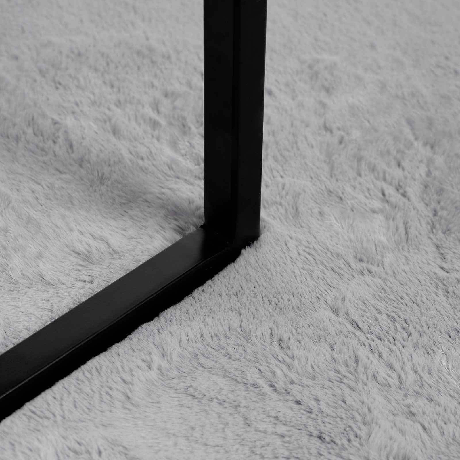Artificial Rabbit Fur Rug Olite Grey 160 x 230 cm