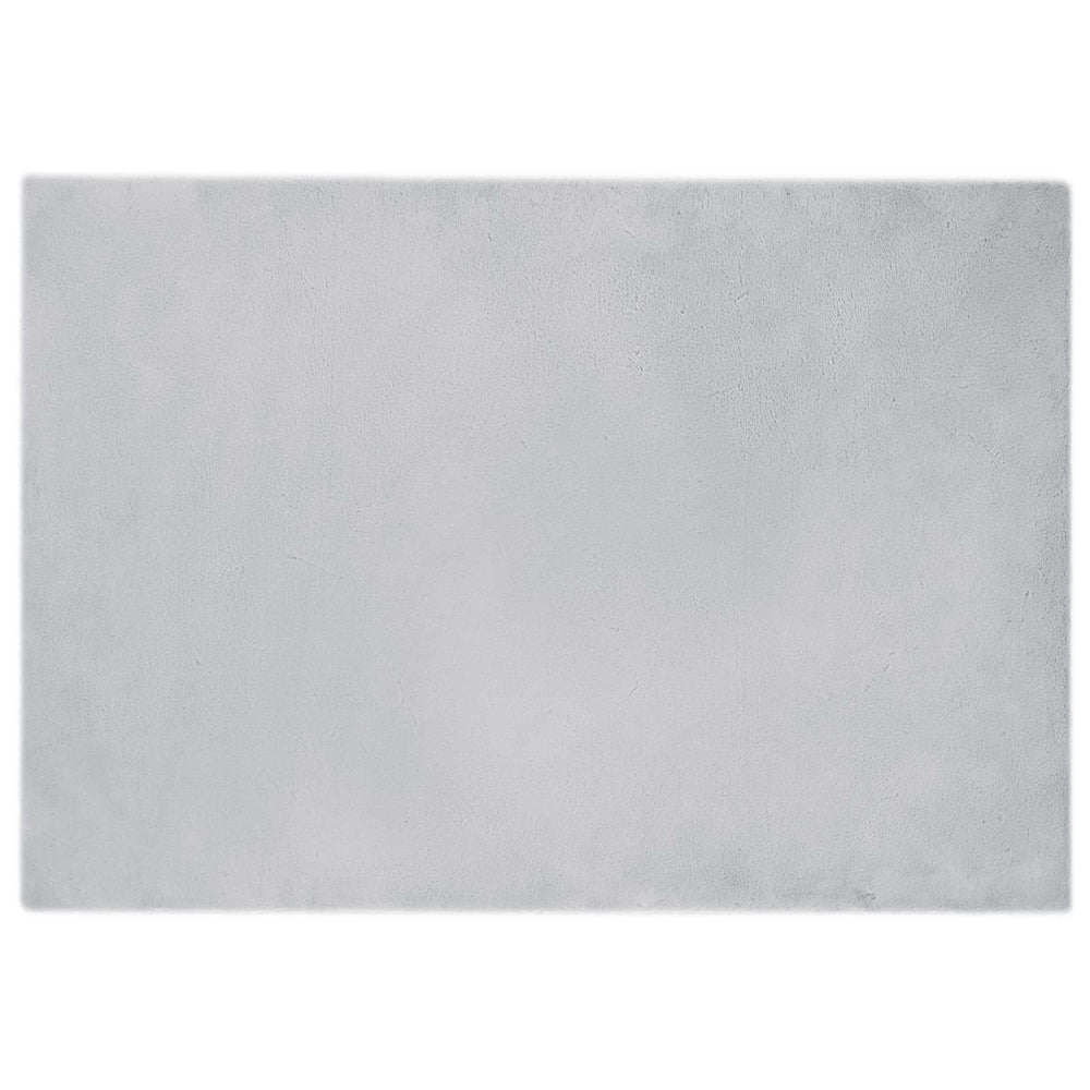 Artificial Rabbit Fur Rug Olite Grey 160 x 230 cm